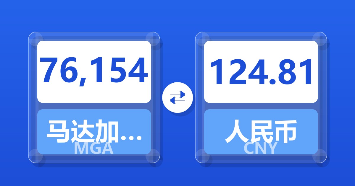 76,154马达加斯加阿里亚里兑人民币
