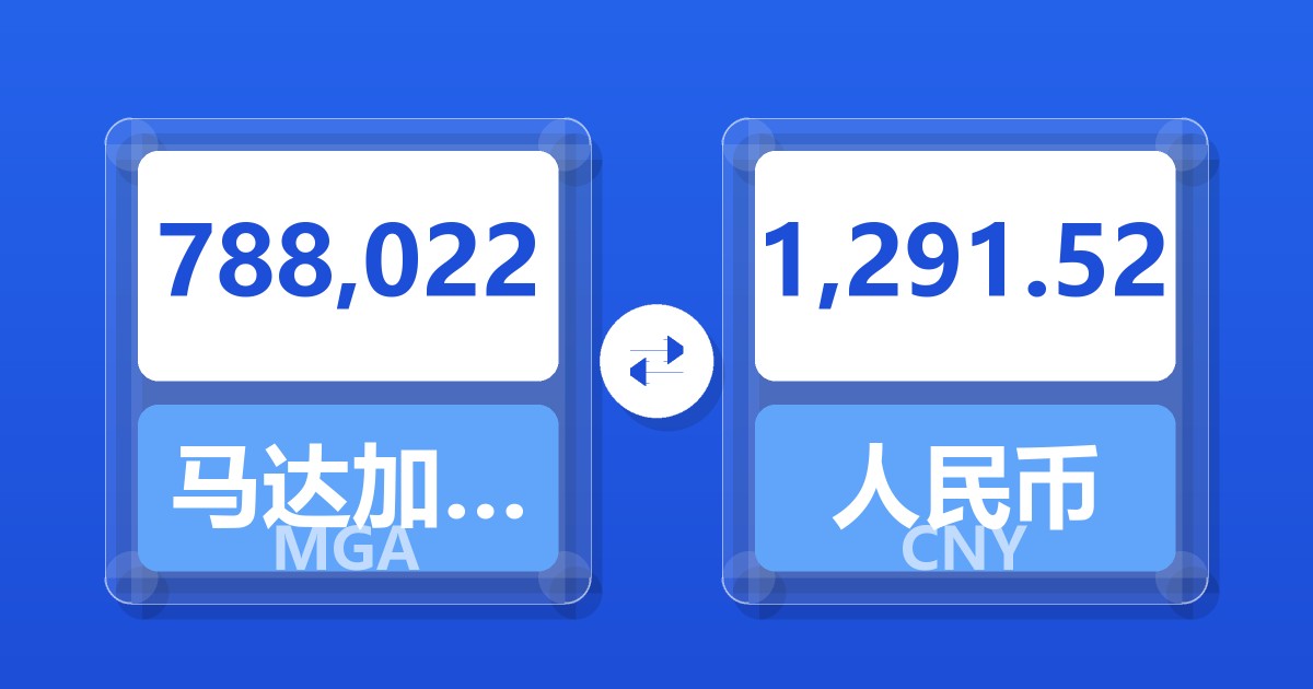 788,022马达加斯加阿里亚里兑人民币