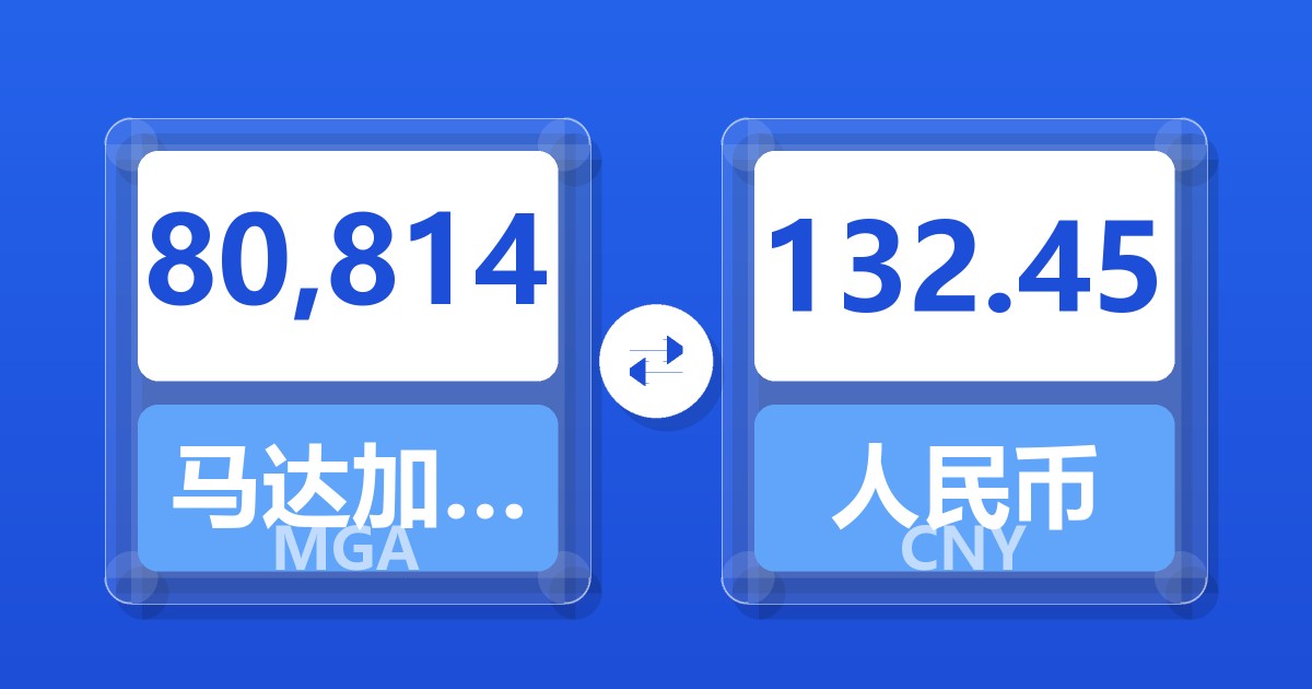 80,814马达加斯加阿里亚里兑人民币