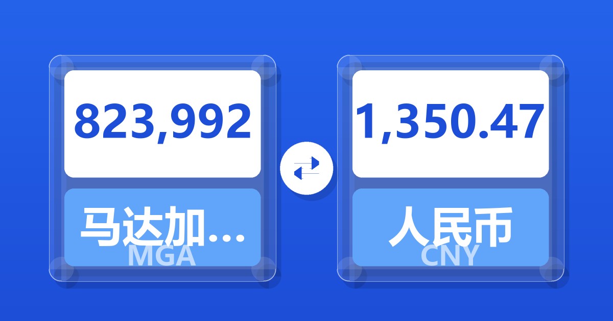823,992马达加斯加阿里亚里兑人民币