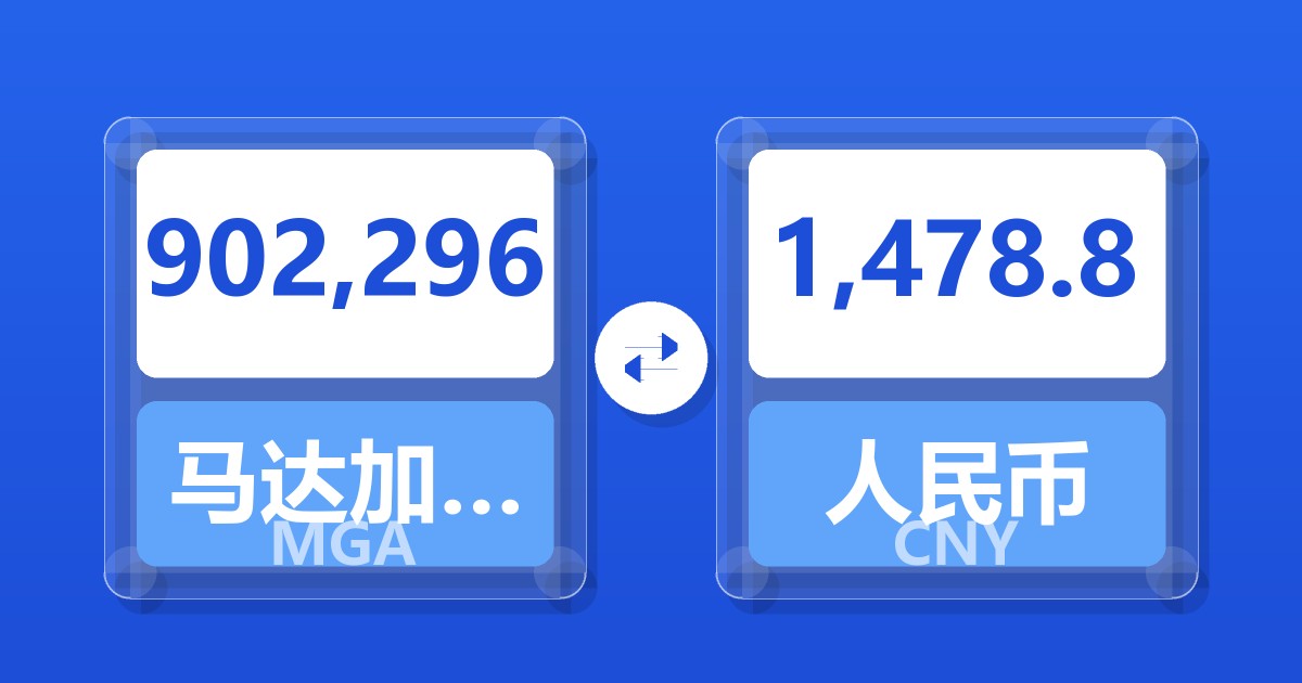 902,296马达加斯加阿里亚里兑人民币