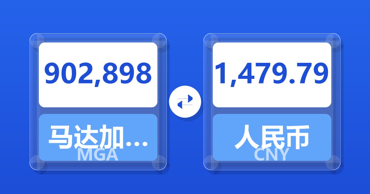 902,898马达加斯加阿里亚里兑人民币