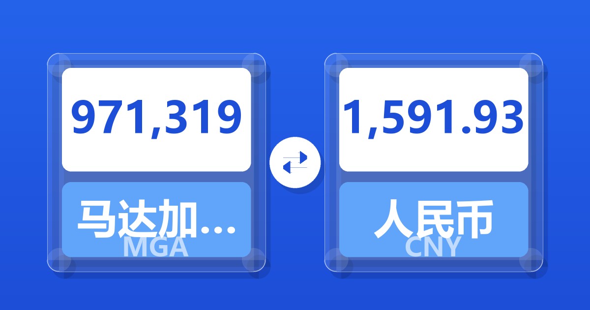 971,319马达加斯加阿里亚里兑人民币