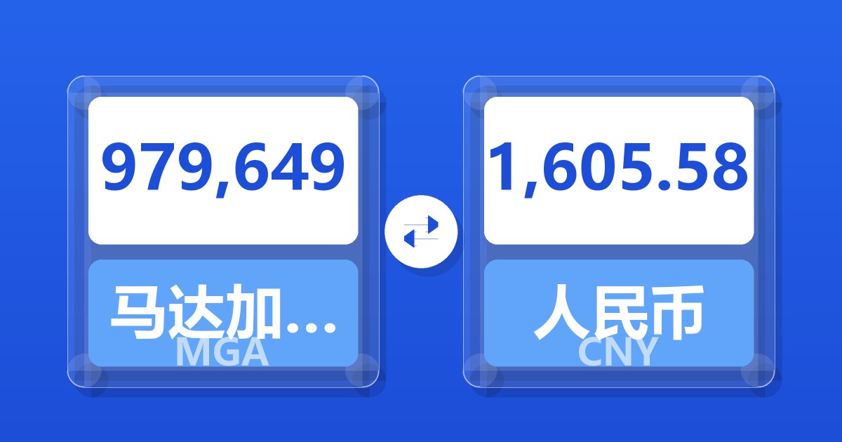 979,649马达加斯加阿里亚里兑人民币