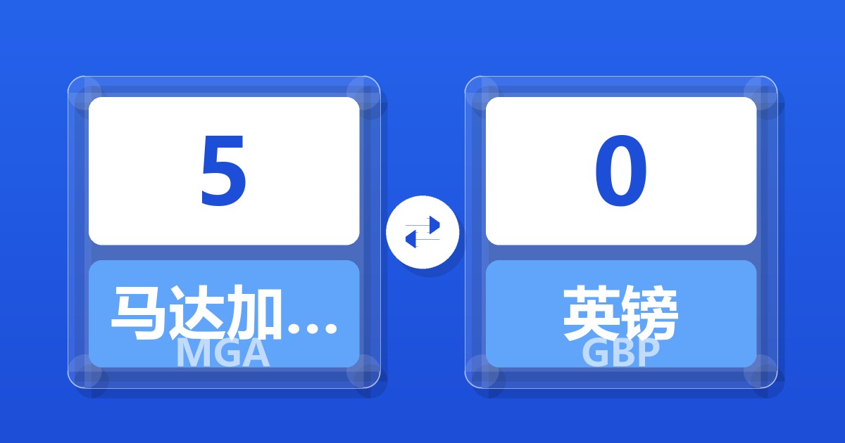 5马达加斯加阿里亚里兑英镑