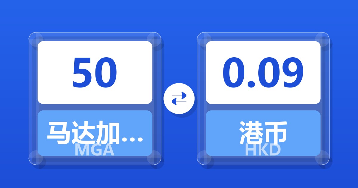 50马达加斯加阿里亚里兑港币