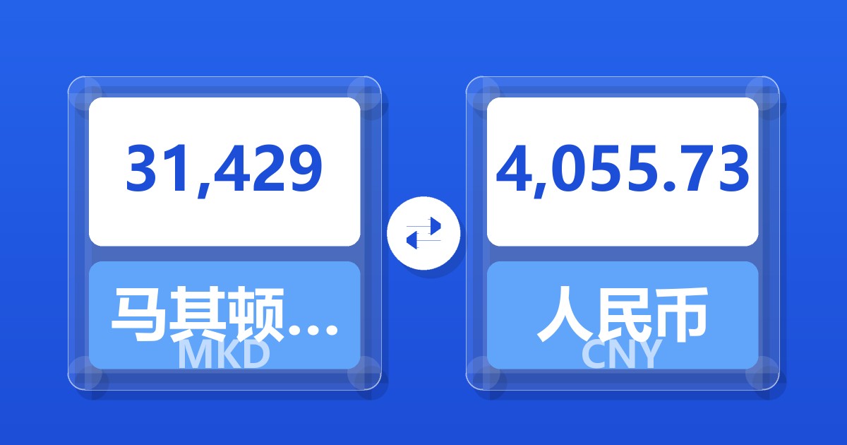 31,429马其顿第纳尔兑人民币