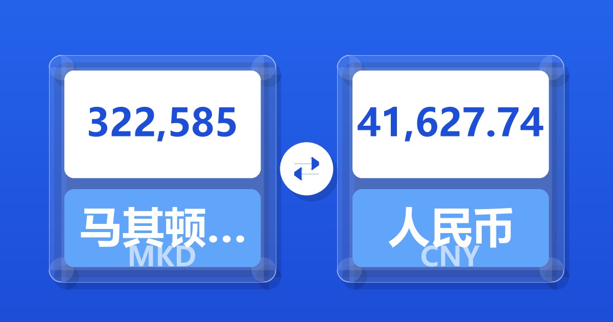 322,585马其顿第纳尔兑人民币