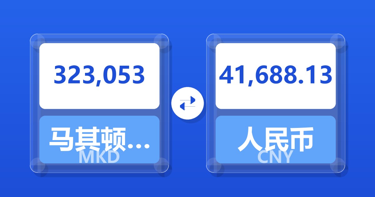 323,053马其顿第纳尔兑人民币