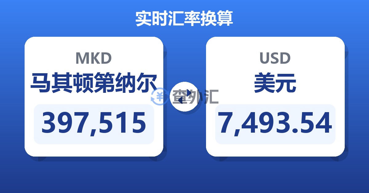 397,515马其顿第纳尔兑美元