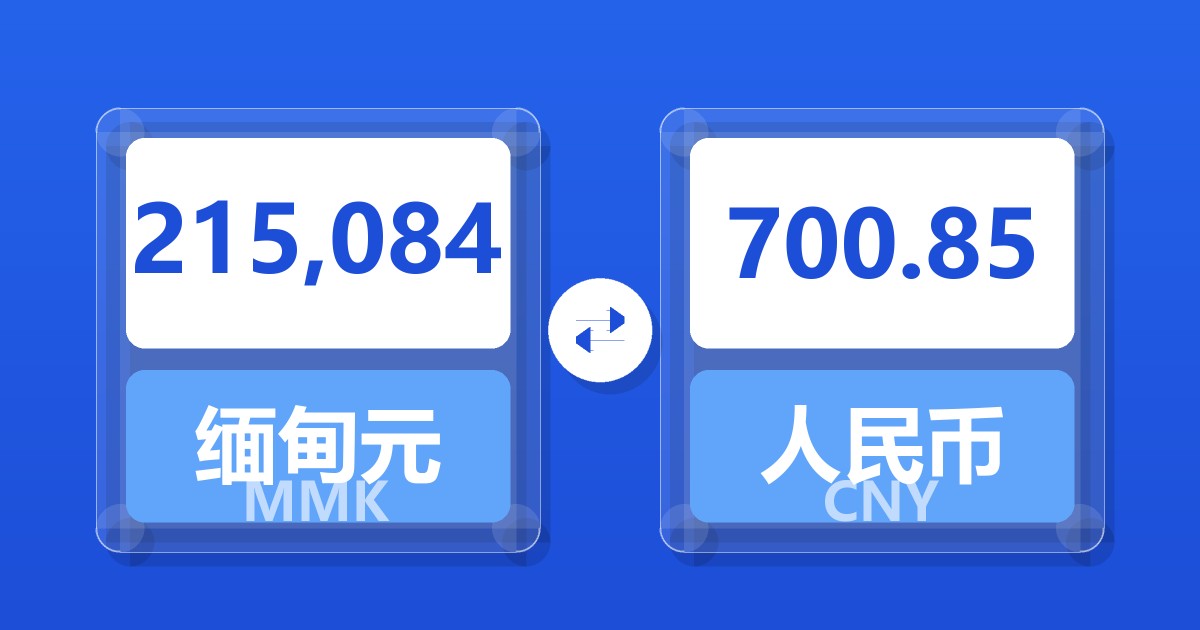 215,084缅甸元兑人民币