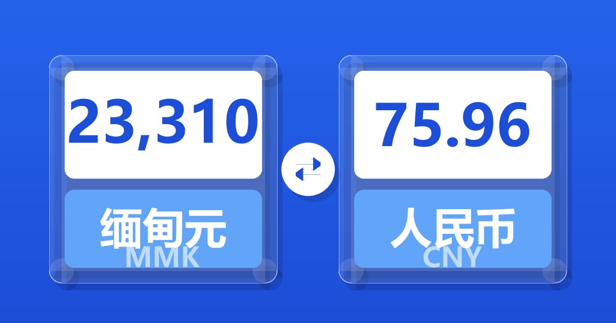 23,310缅甸元兑人民币