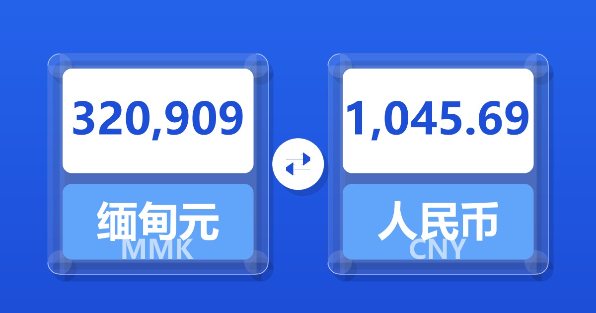 320,909缅甸元兑人民币
