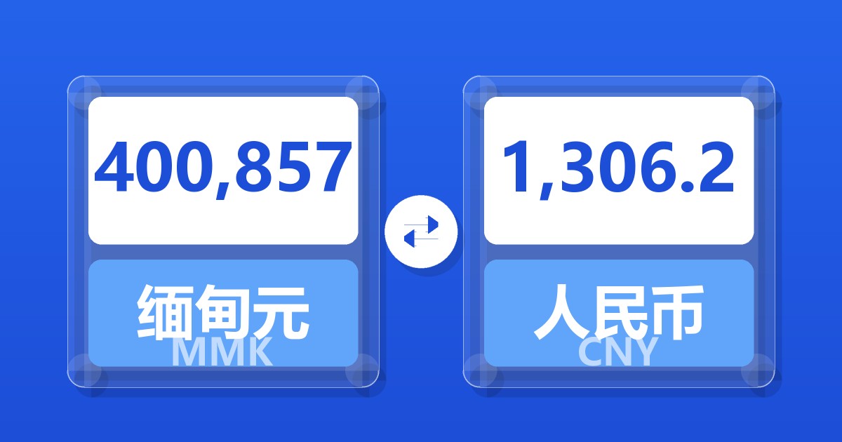 400,857缅甸元兑人民币