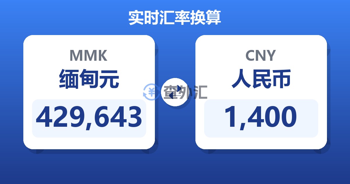 429,643缅甸元兑人民币