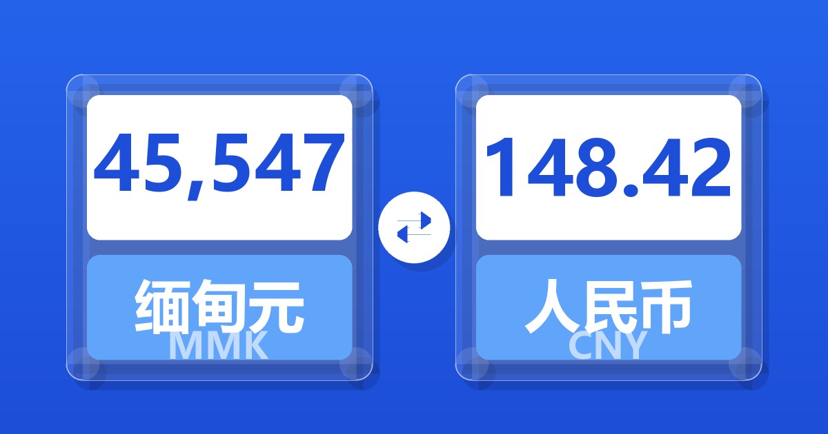 45,547缅甸元兑人民币