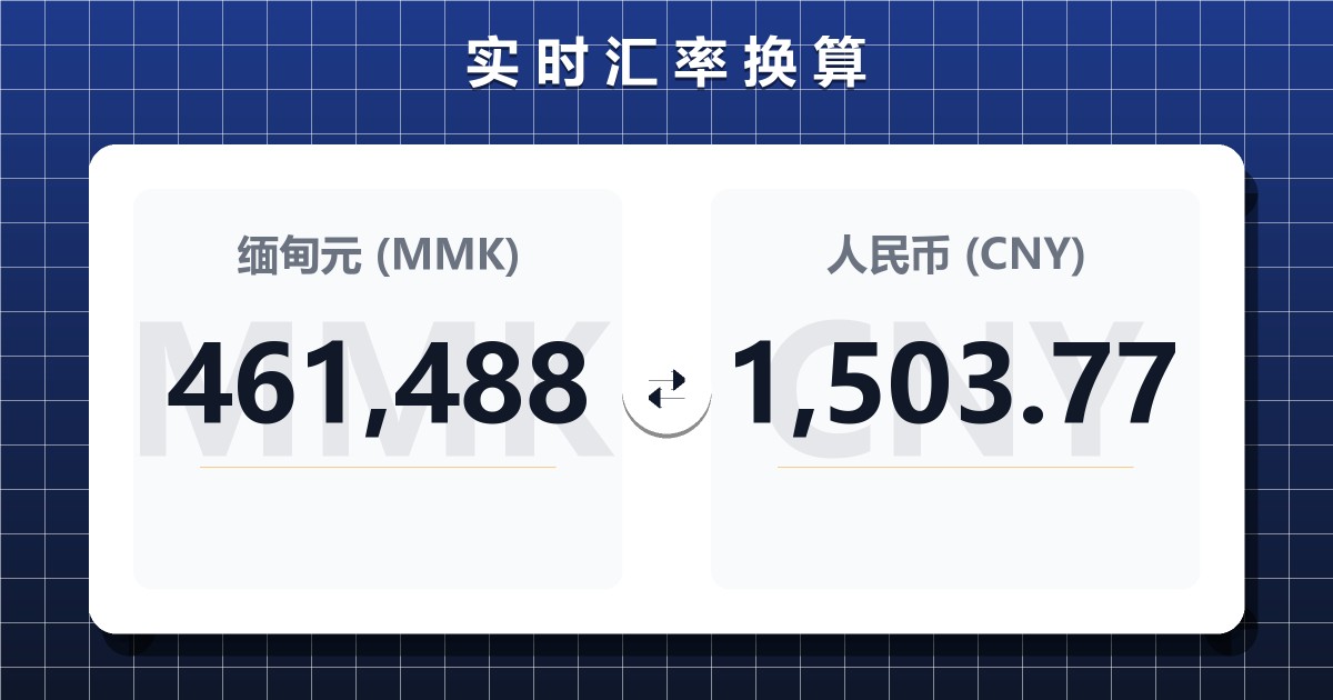 461,488缅甸元兑人民币