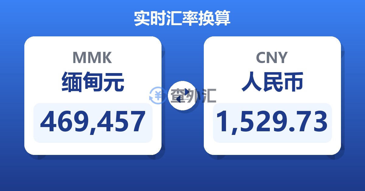 469,457缅甸元兑人民币