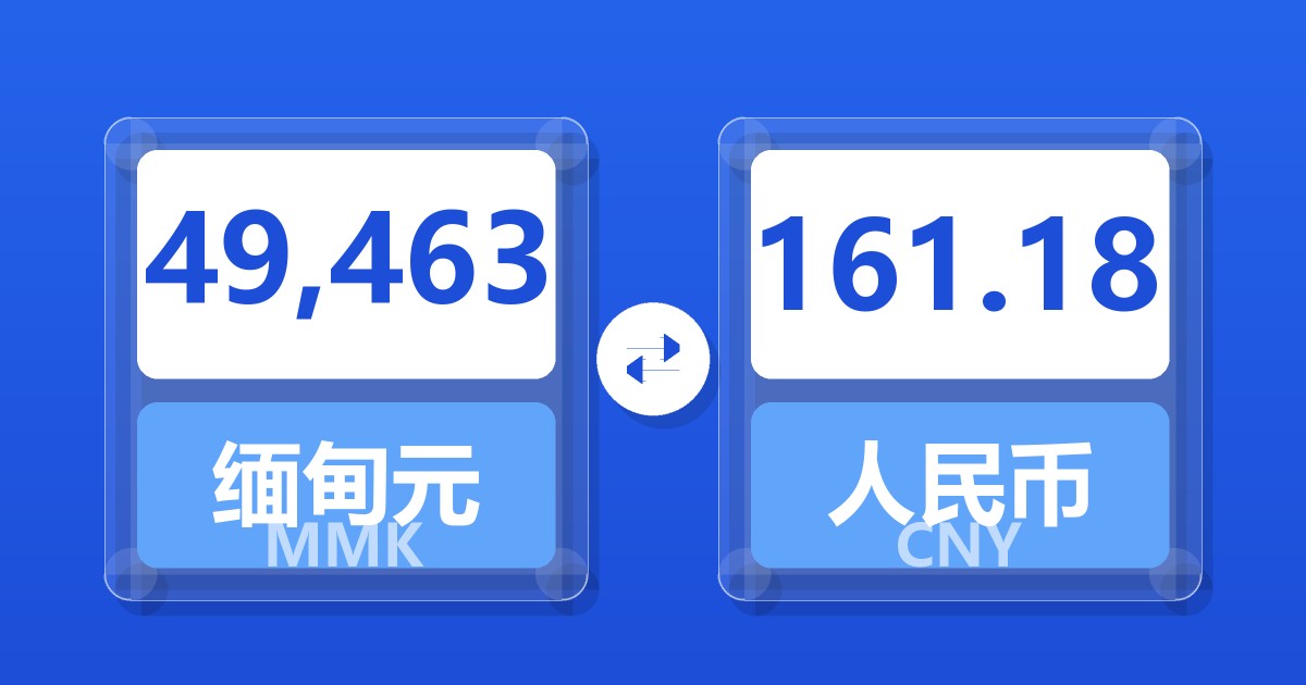 49,463缅甸元兑人民币