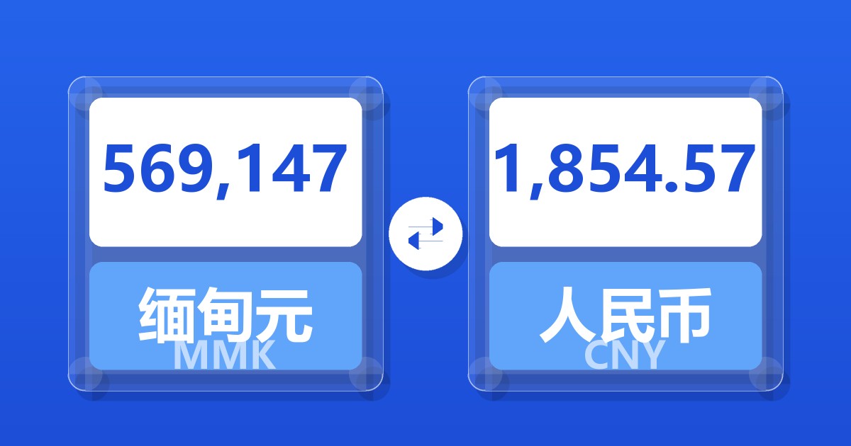 569,147缅甸元兑人民币