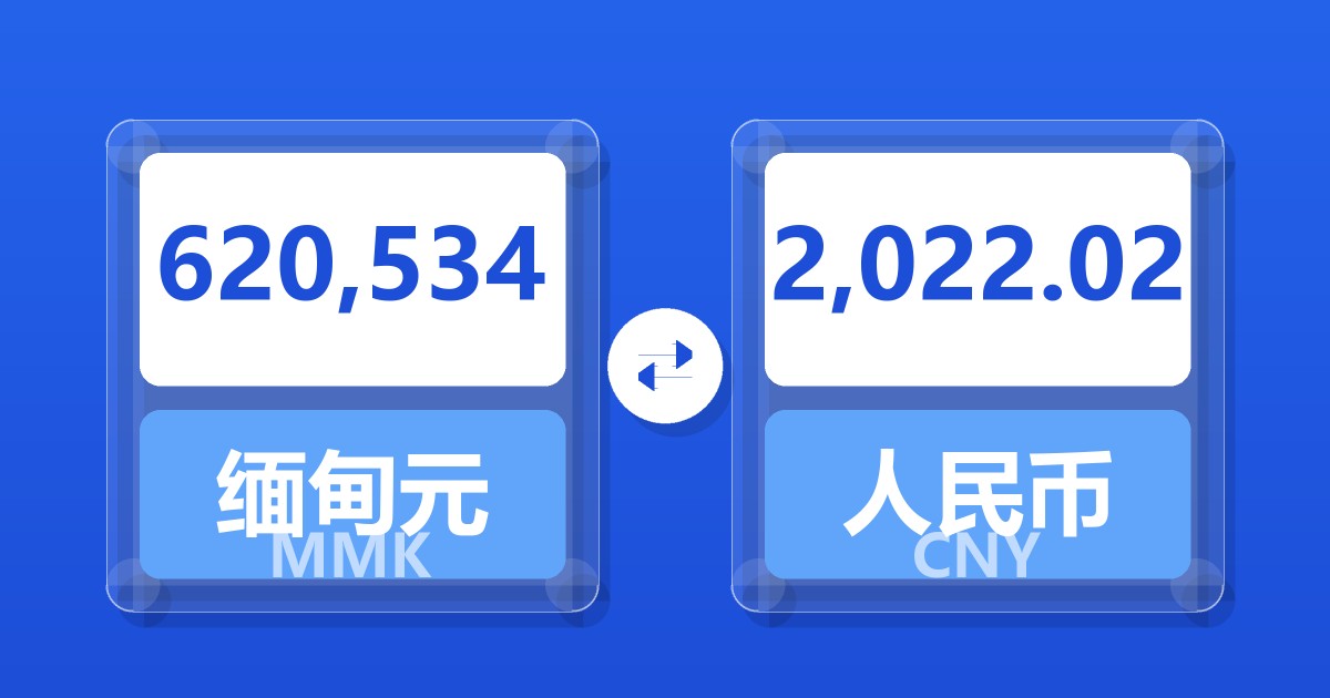 620,534缅甸元兑人民币