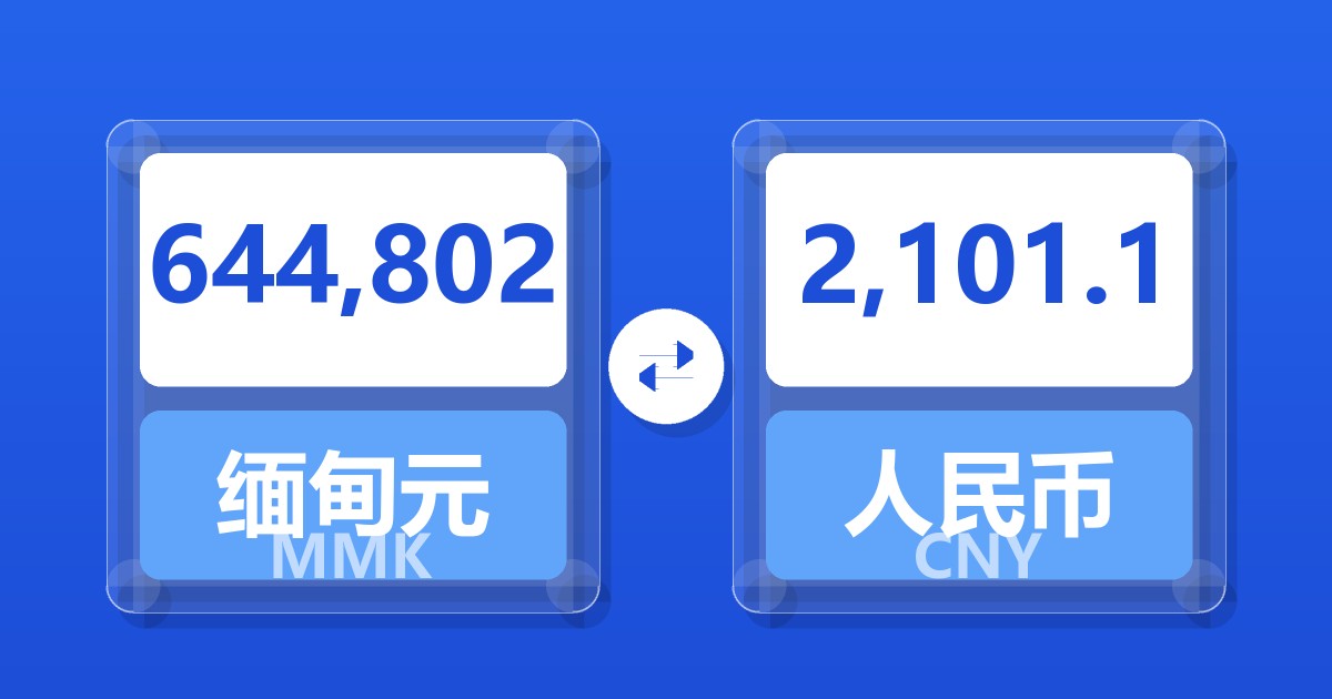 644,802缅甸元兑人民币