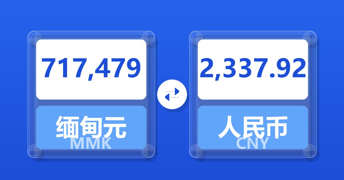 717,479缅甸元兑人民币