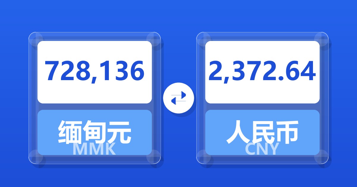 728,136缅甸元兑人民币