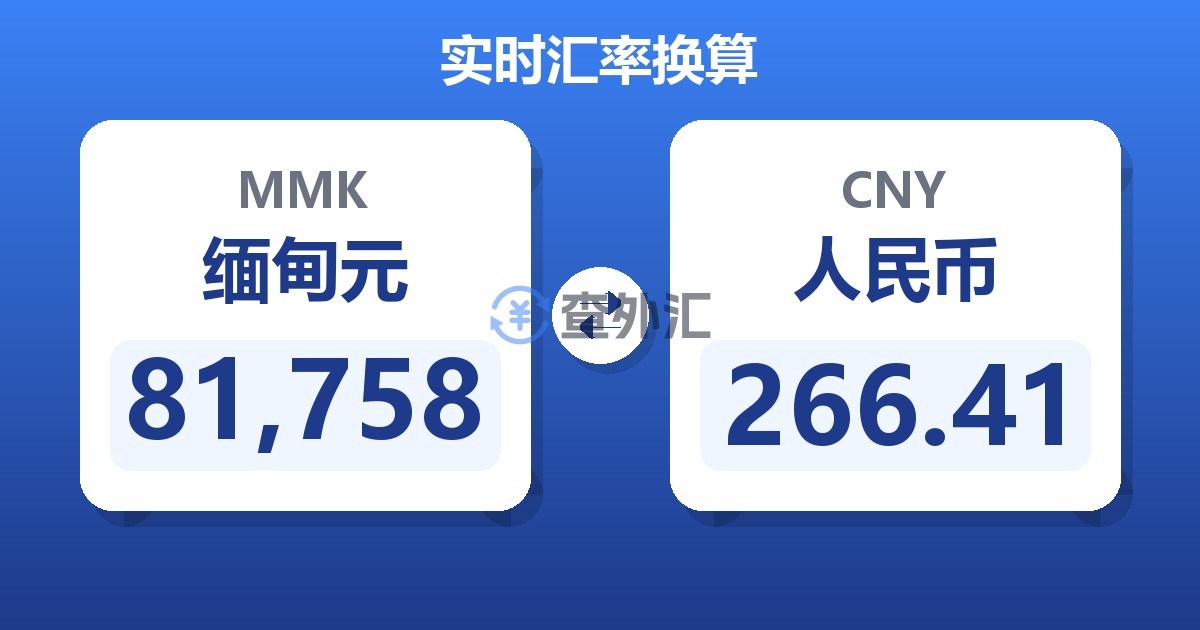 81,758缅甸元兑人民币