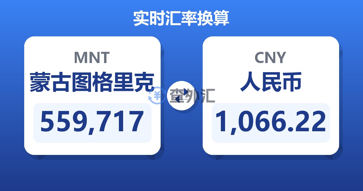 559,717蒙古图格里克兑人民币