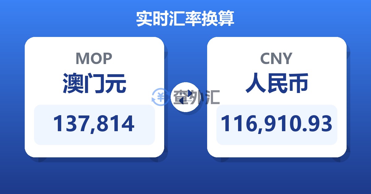 137,814澳门元兑人民币
