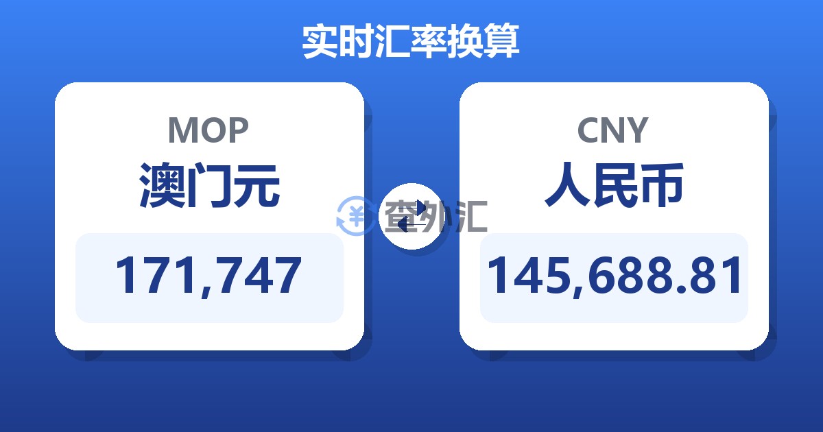 171,747澳门元兑人民币