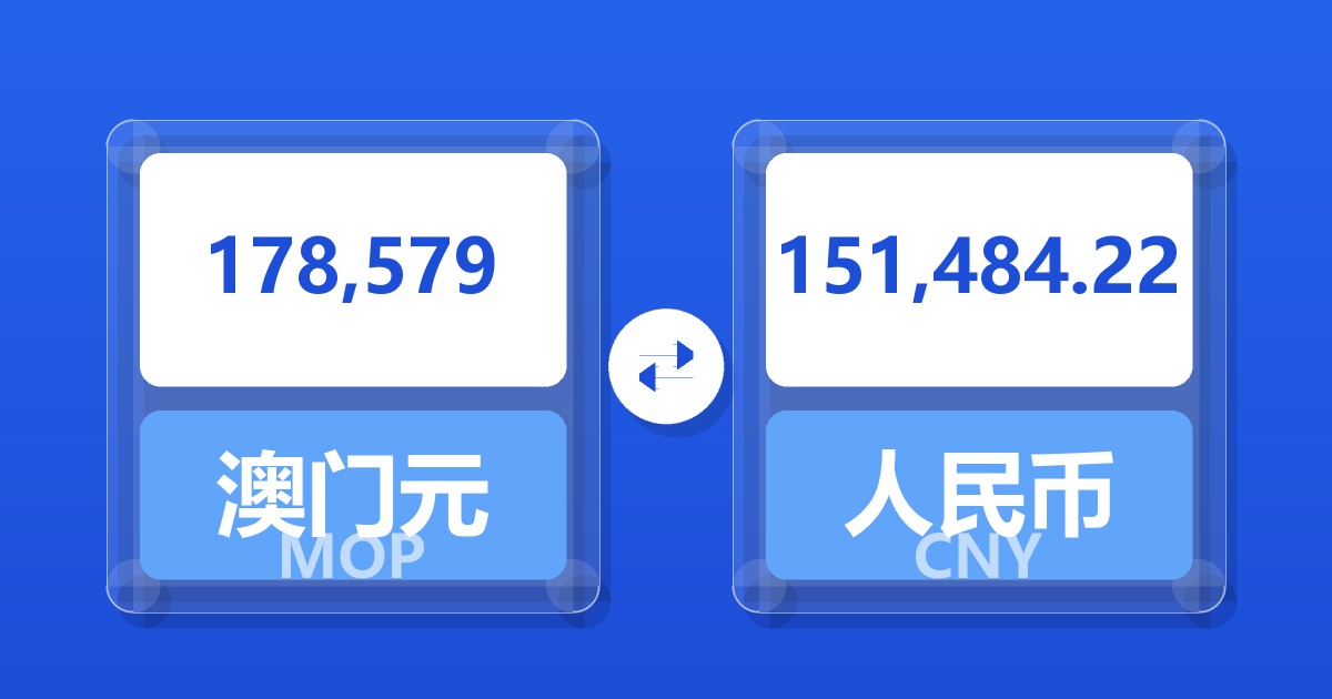 178,579澳门元兑人民币