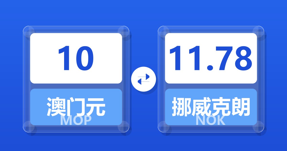 10澳门元兑挪威克朗