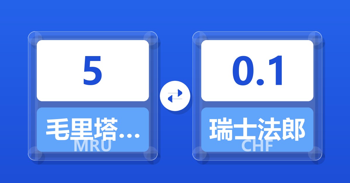 5毛里塔尼亚乌吉亚兑瑞士法郎