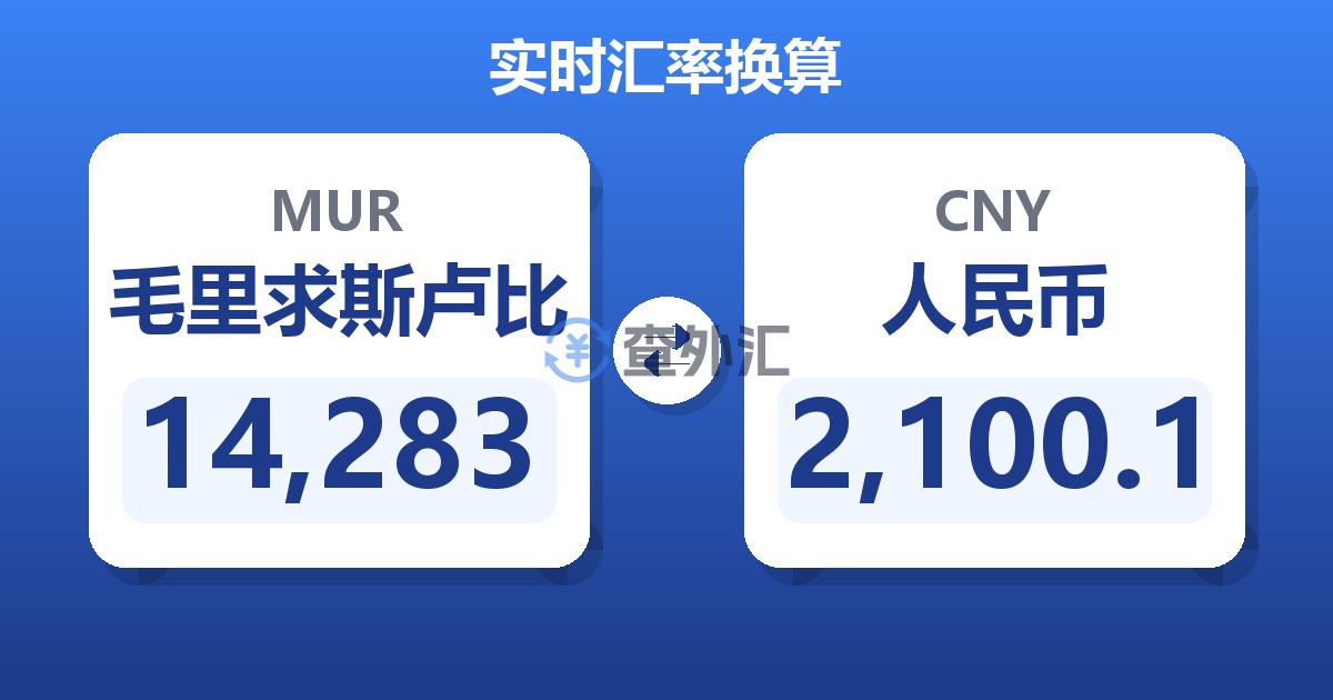 14,283毛里求斯卢比兑人民币