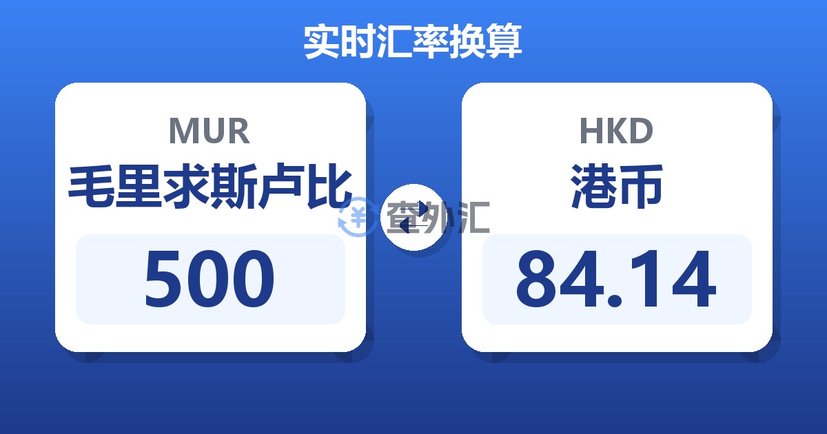 500毛里求斯卢比兑港币