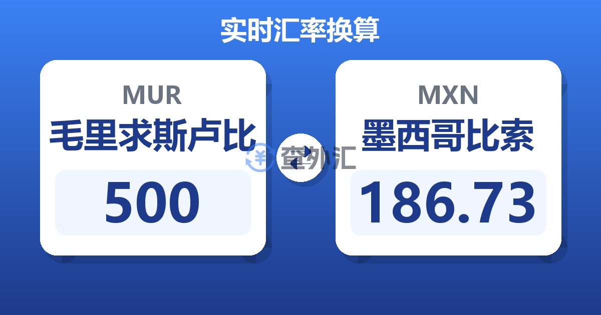 500毛里求斯卢比兑墨西哥比索