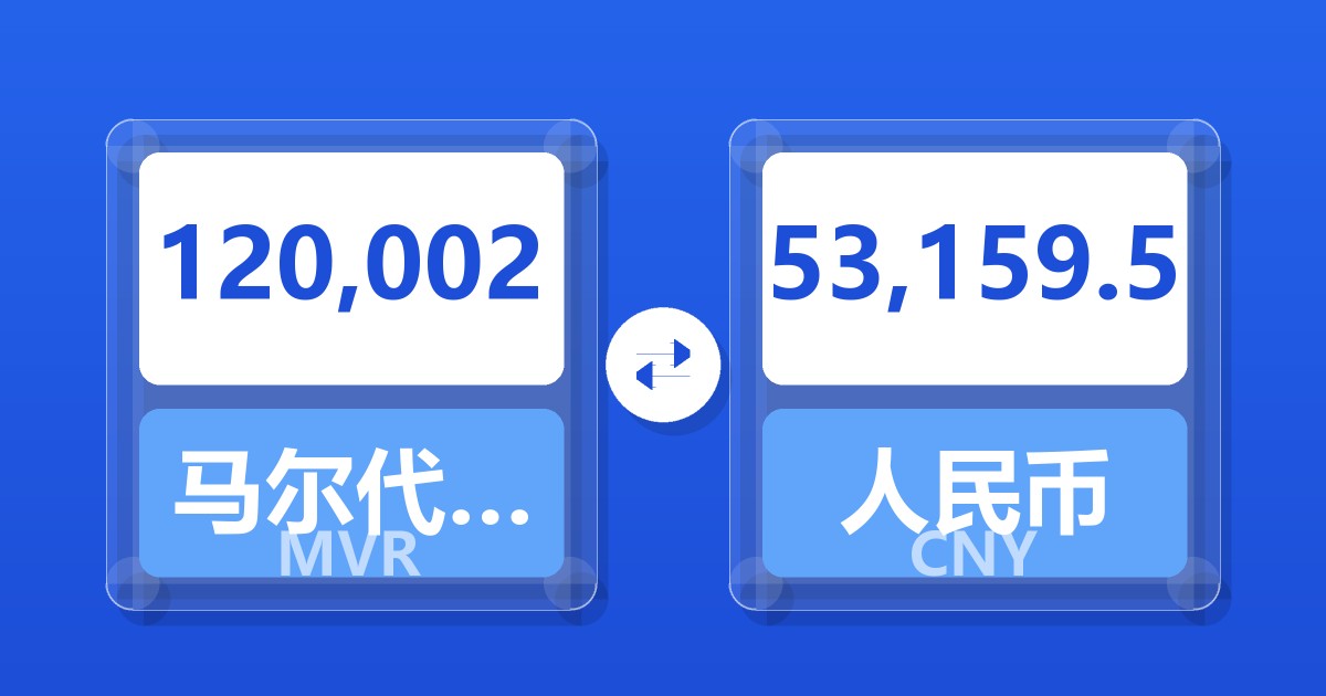 120,002马尔代夫拉菲亚兑人民币