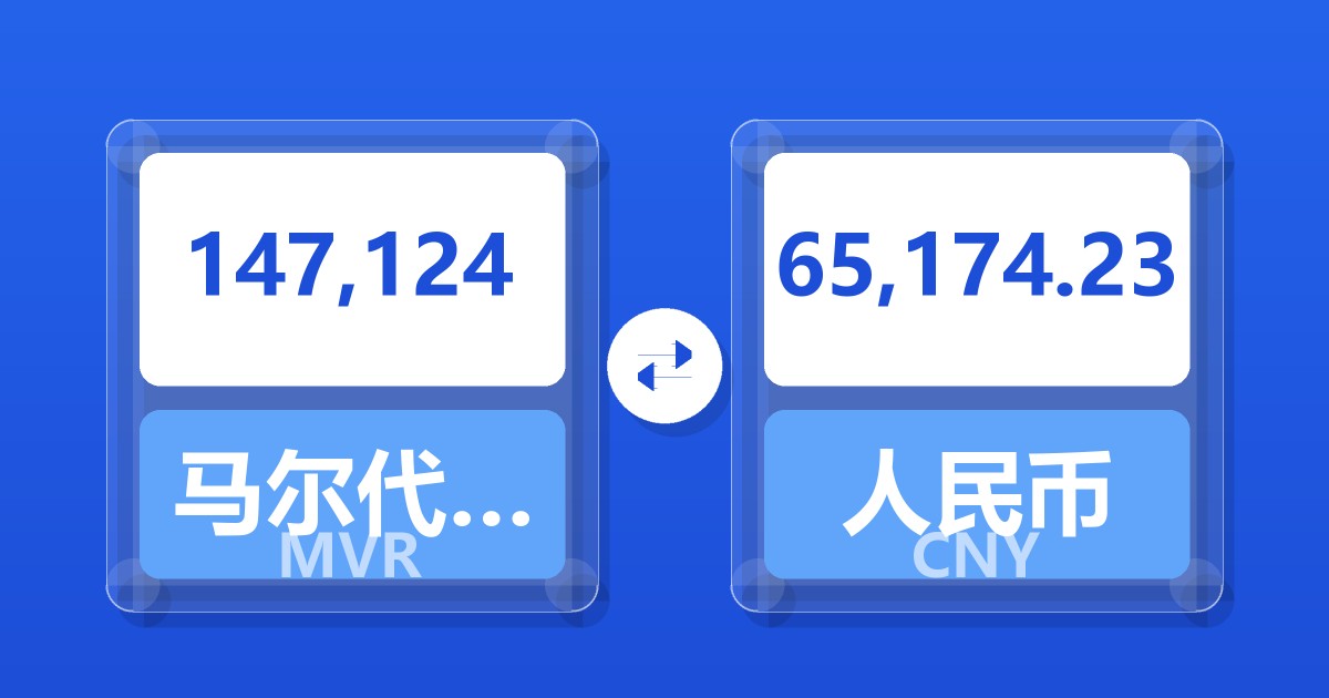 147,124马尔代夫拉菲亚兑人民币