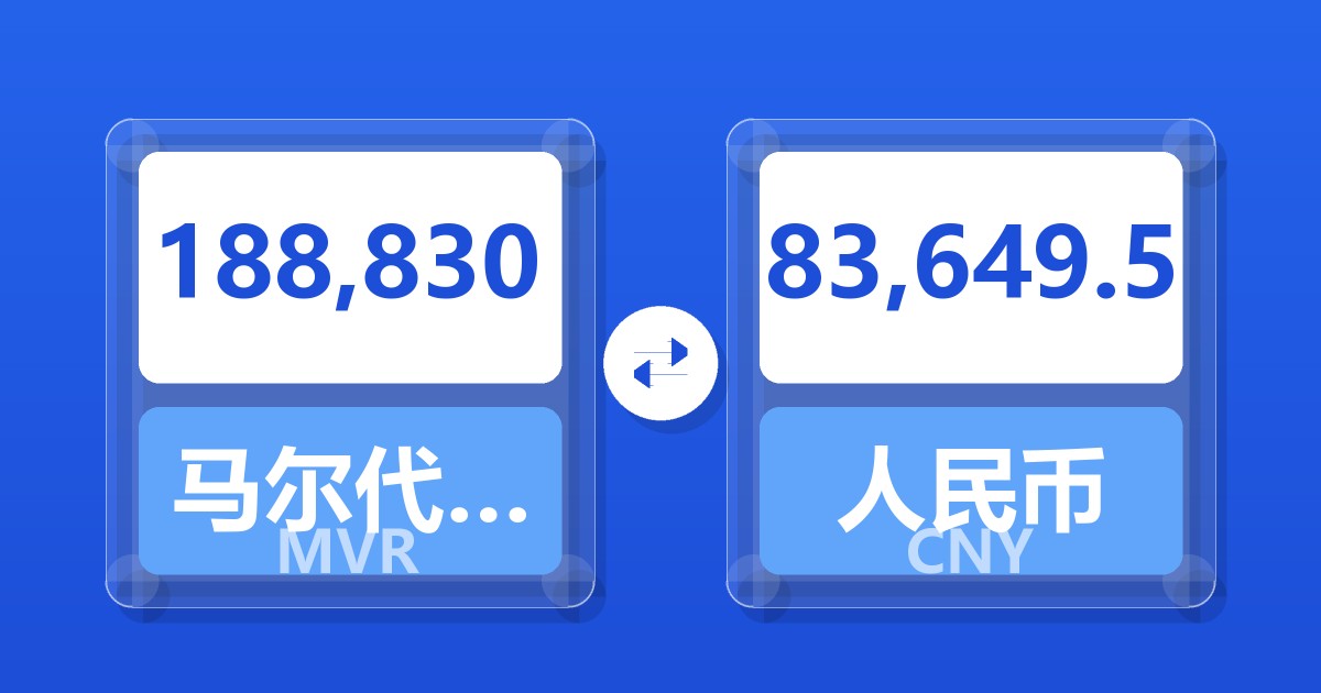 188,830马尔代夫拉菲亚兑人民币