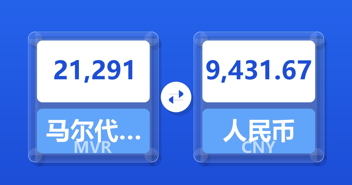 21,291马尔代夫拉菲亚兑人民币