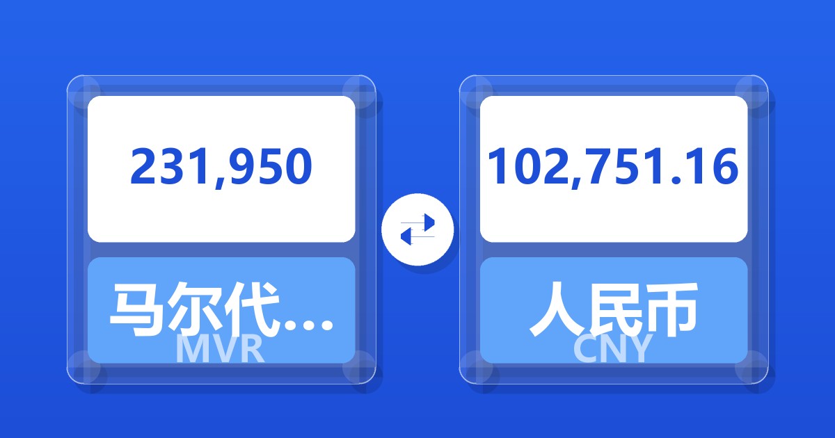 231,950马尔代夫拉菲亚兑人民币