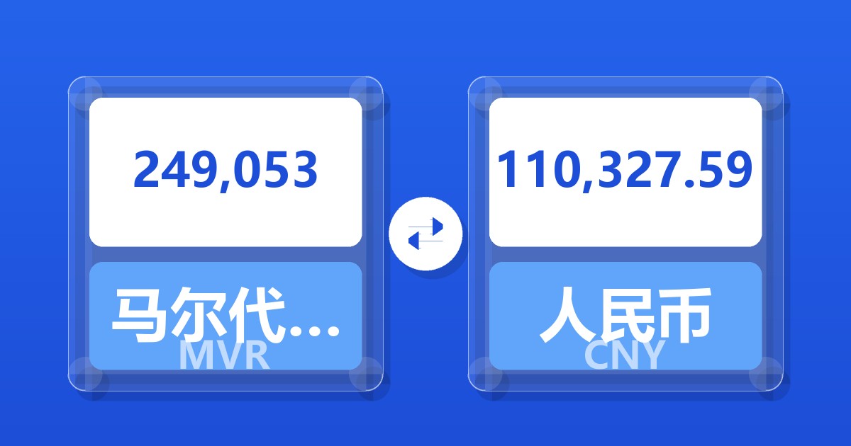 249,053马尔代夫拉菲亚兑人民币