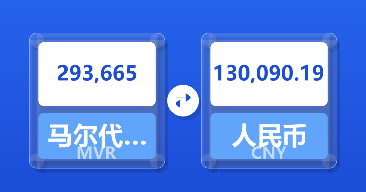 293,665马尔代夫拉菲亚兑人民币