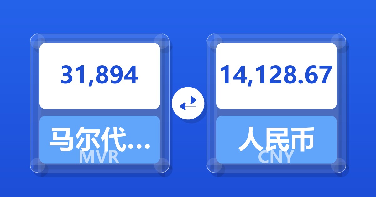 31,894马尔代夫拉菲亚兑人民币