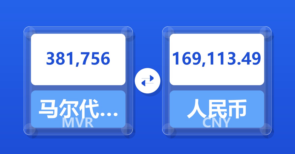 381,756马尔代夫拉菲亚兑人民币
