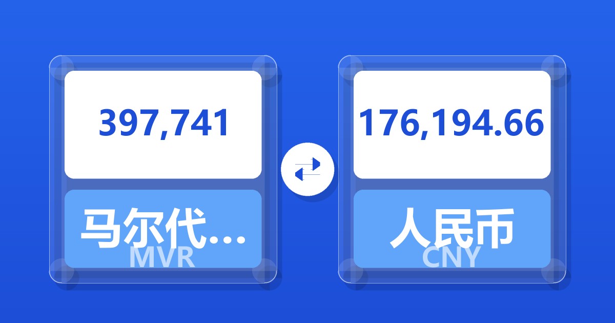 397,741马尔代夫拉菲亚兑人民币