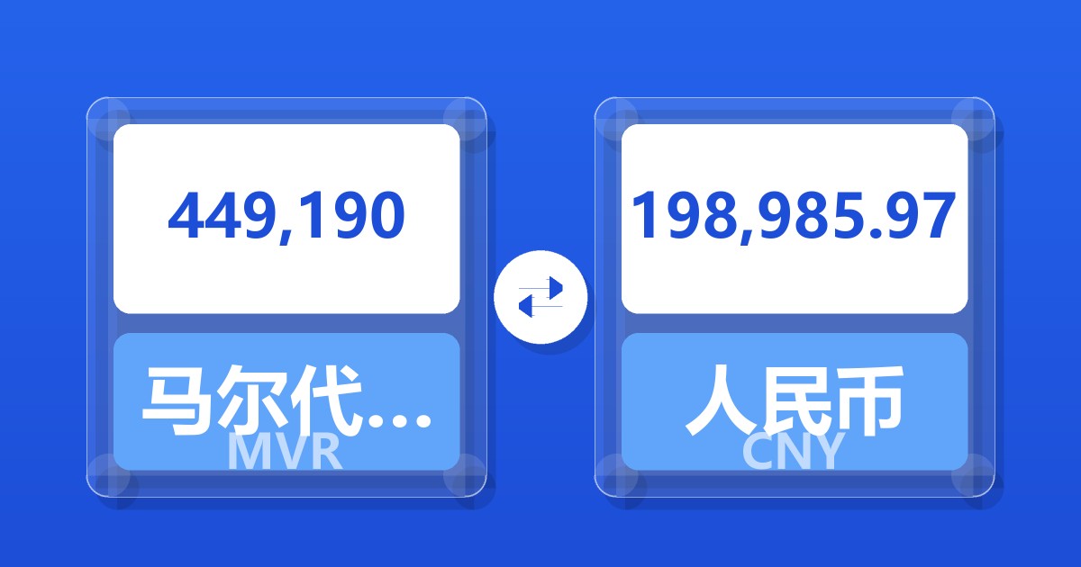 449,190马尔代夫拉菲亚兑人民币