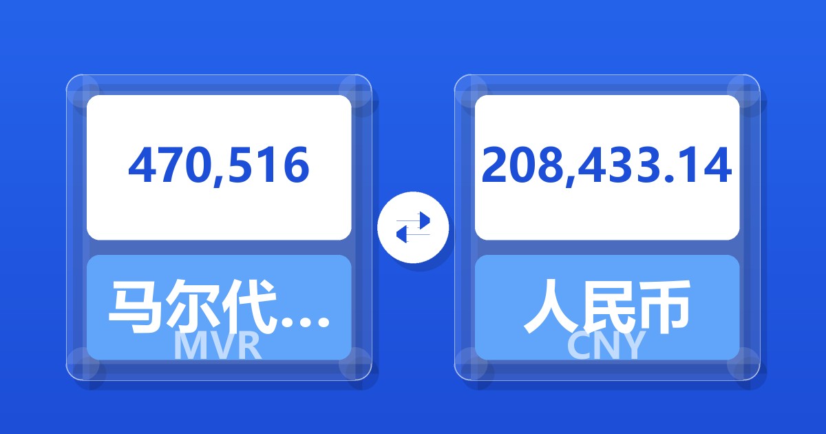 470,516马尔代夫拉菲亚兑人民币